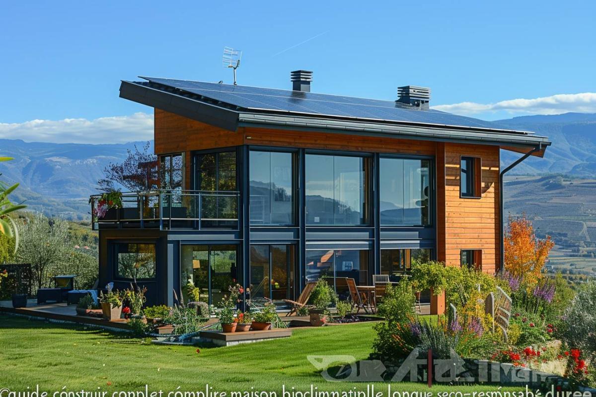 Guide complet pour construire une maison bioclimatique autonome éco-responsable longue durée