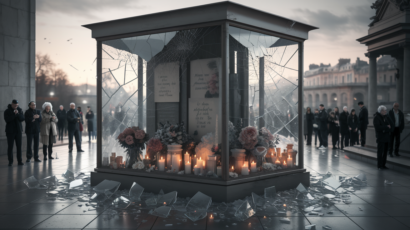 découvrez comment une des vitrines commémoratives dédiée aux victimes de l'attentat de strasbourg a été endommagée, suscitant émotion et réflexion sur la mémoire collective de cette tragédie.