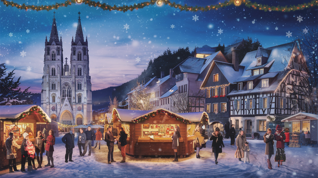vivez un voyage enchanté en alsace et laissez-vous charmer par la magie de noël. explorez les marchés illuminés de strasbourg à kaysersberg, où l'esprit festif et les traditions alsaciennes vous attendent. une expérience féérique à ne pas manquer !