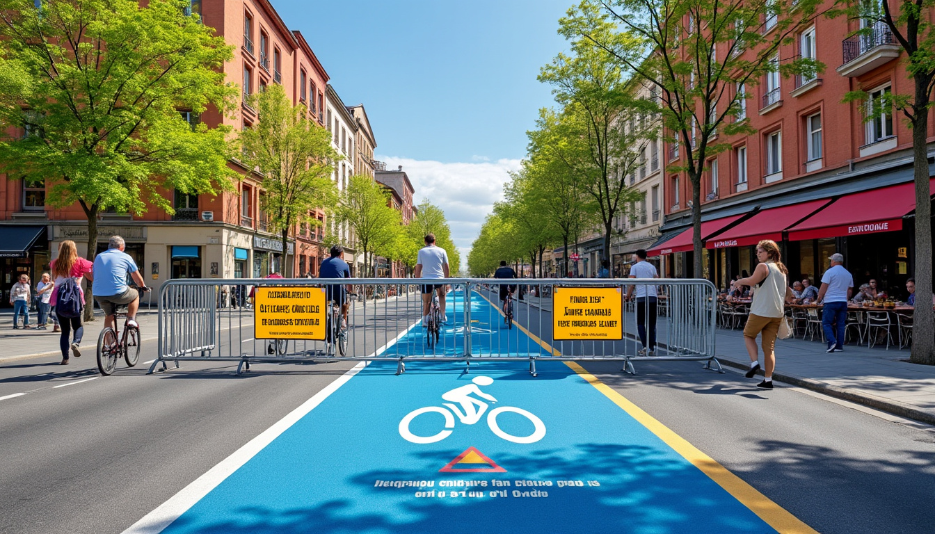 découvrez les détails concernant la fin temporaire de la piste cyclable de la rue d'alsace-lorraine à toulouse. informez-vous sur les impacts pour les cyclistes et les alternatives mises en place durant cette période de travaux.