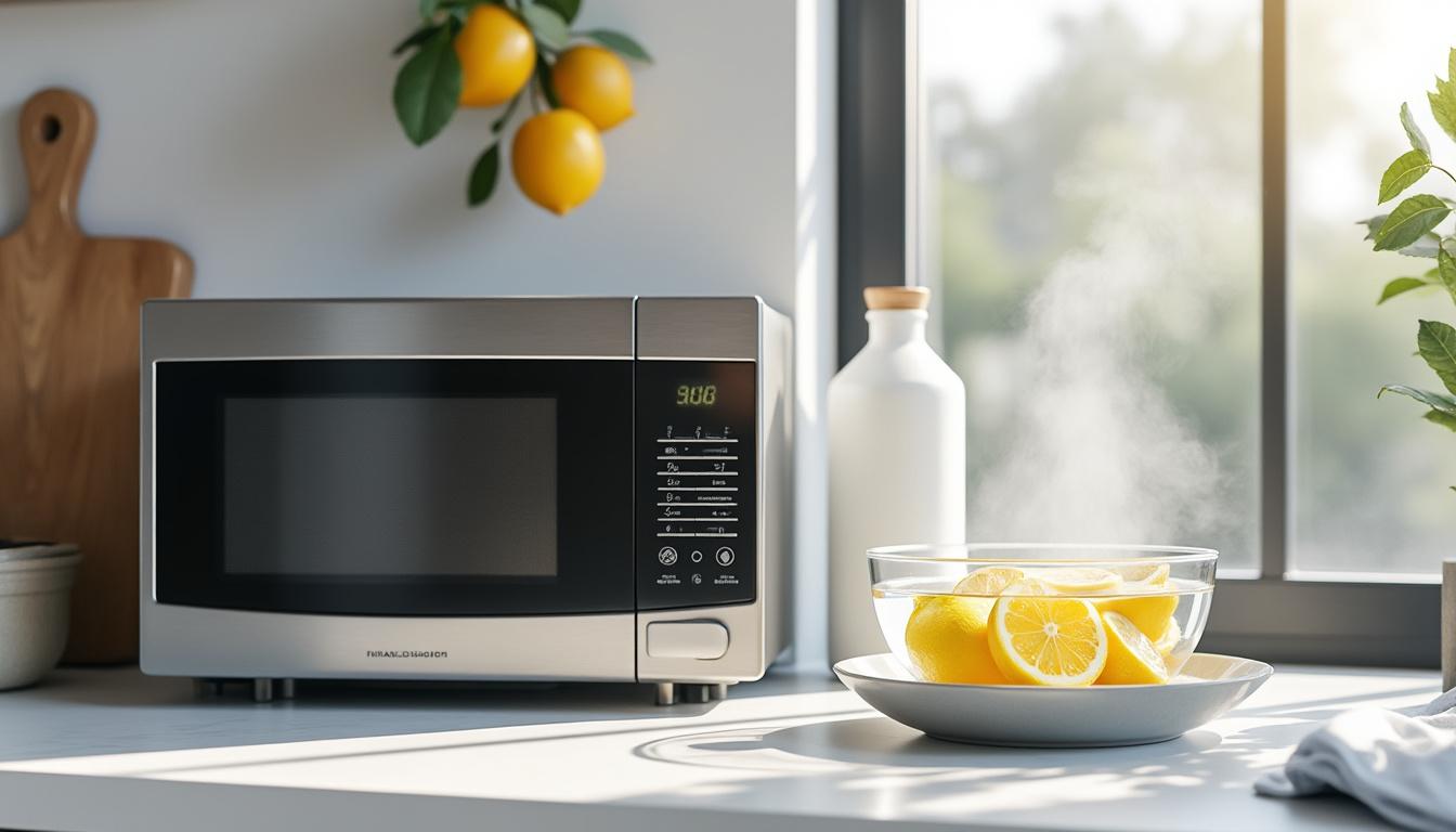 découvrez des astuces efficaces pour éliminer définitivement les mauvaises odeurs de votre micro-ondes et retrouver une cuisine fraßche et propre en un rien de temps.