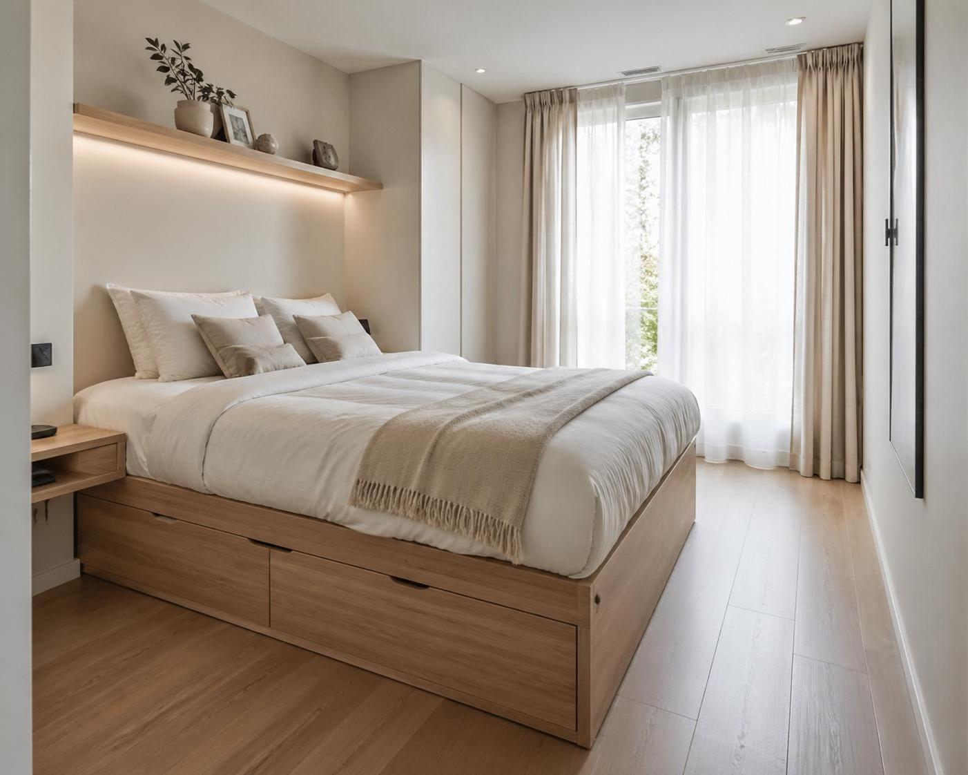 découvrez comment optimiser l'espace de votre chambre avec des lits astucieux dotés de rangement intégré, alliant fonctionnalité et design pour un intérieur organisé et élégant.