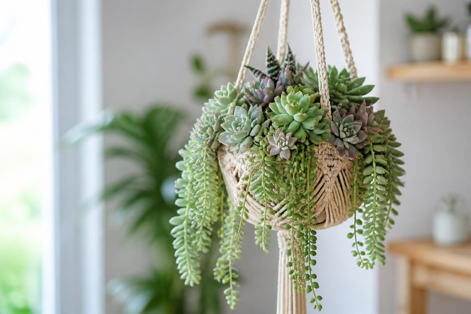 découvrez les plus belles plantes grasses retombantes idéales pour une suspension. apportez une touche de verdure originale et élégante à votre intérieur avec ces succulentes faciles d'entretien.