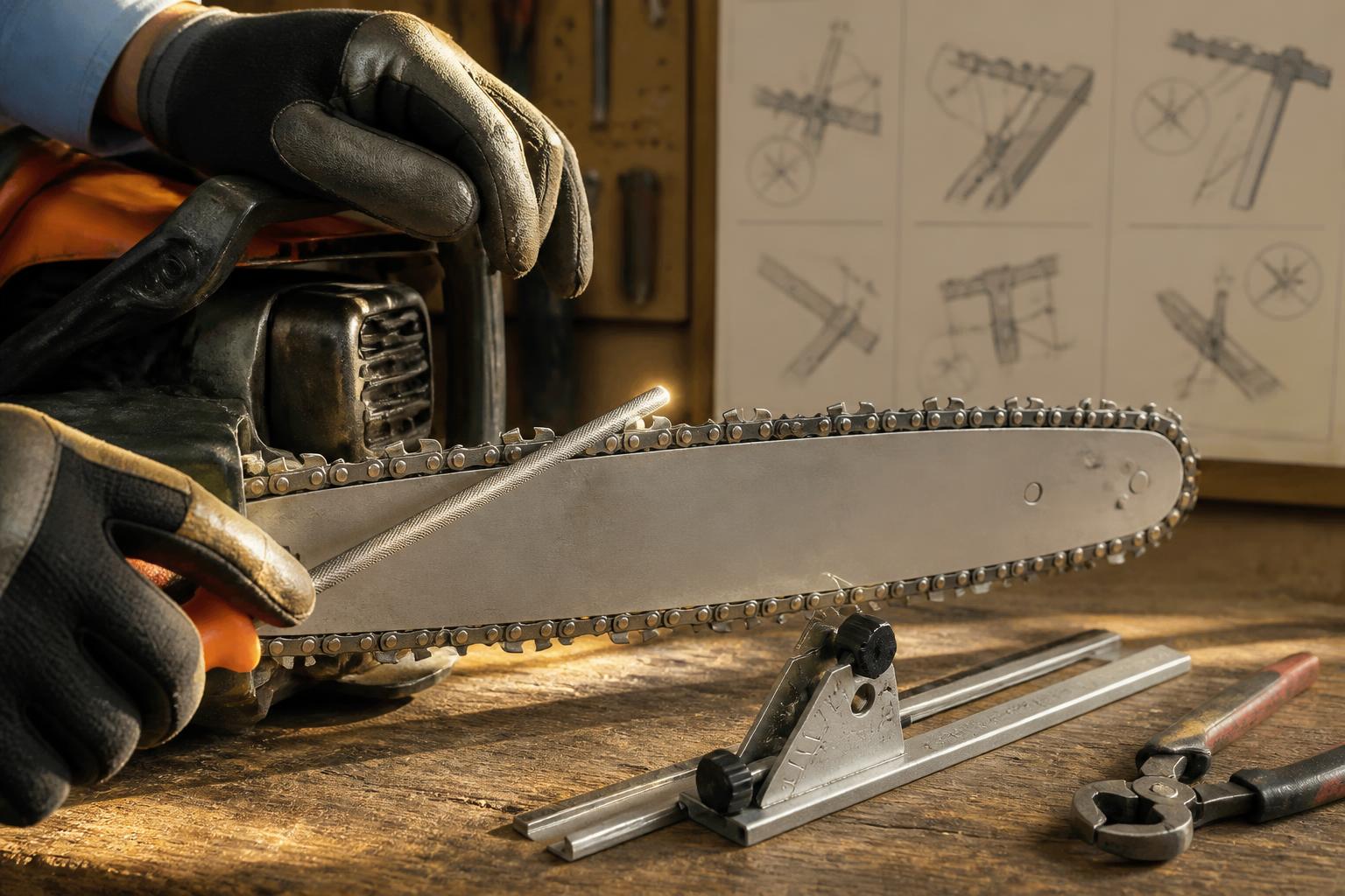 apprenez comment affûter une chaîne de tronçonneuse avec les outils adaptés, les angles précis et une technique pas à pas pour garantir une coupe efficace et sécurisée. apprenez comment affûter une chaîne de tronçonneuse avec les outils adaptés, les angles précis et une technique pas à pas pour garantir une coupe efficace et sécurisée.