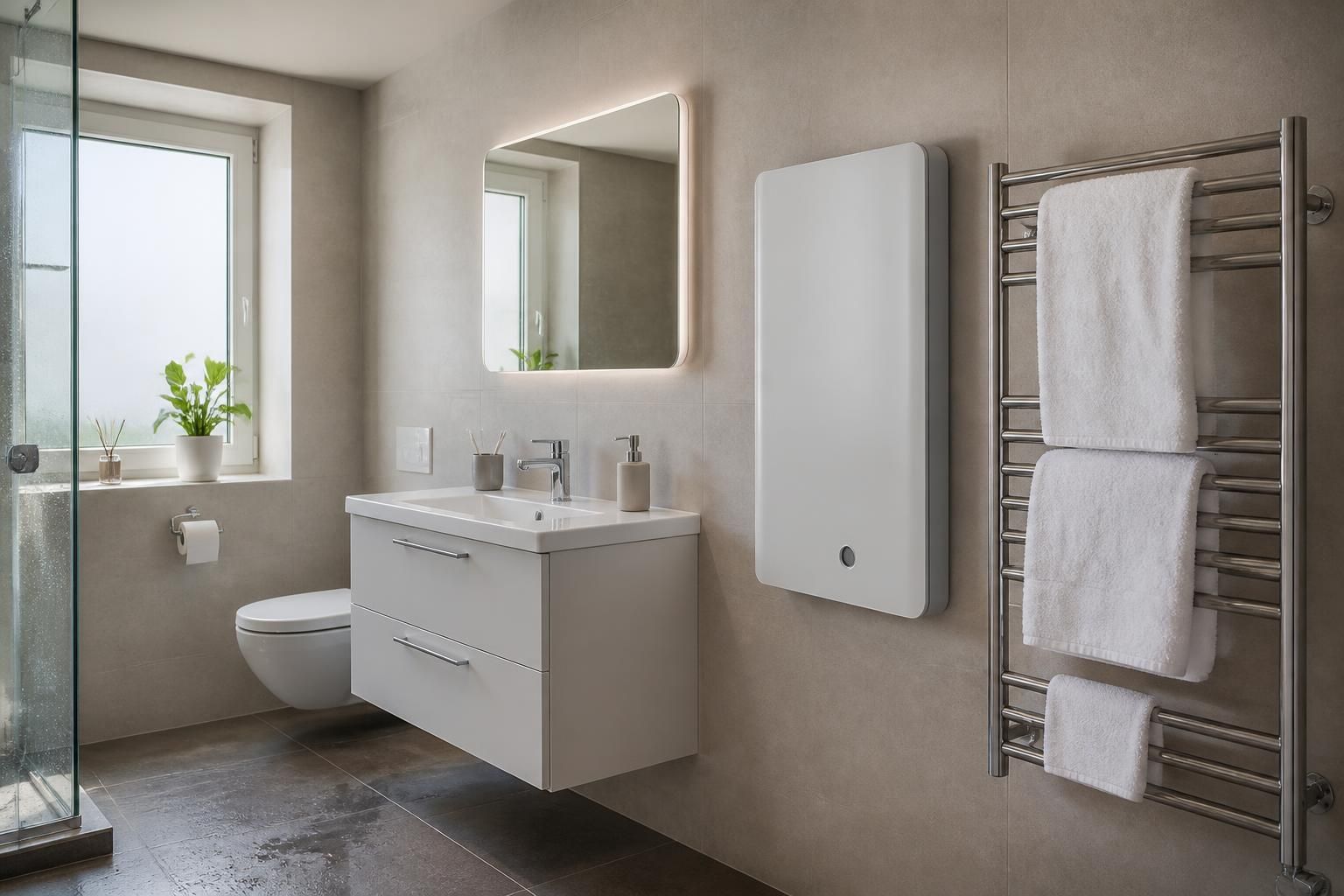 découvrez les solutions de chauffage d'appoint les plus sûres et efficaces pour une salle de bain humide et de petite taille, assurant confort et sécurité toute l'année.