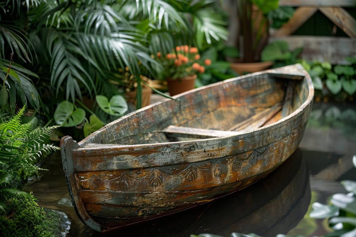 Barque en bois pour décoration : style authentique pour votre intérieur ou jardin