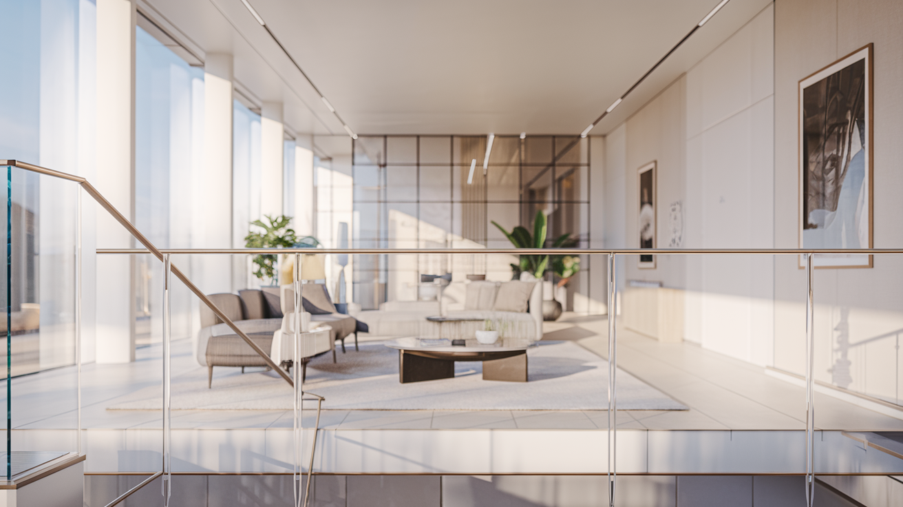 Les avantages dopter pour un garde corps en verre dans un interieur contemporain 1 découvrez les nombreux avantages d'installer un garde-corps en verre dans un intérieur contemporain. alliant élégance et sécurité, cette solution moderne permet de maximiser la lumière naturelle tout en offrant une vue dégagée. transformez votre espace de vie avec un design minimaliste et raffiné qui s'harmonise parfaitement avec les tendances actuelles.