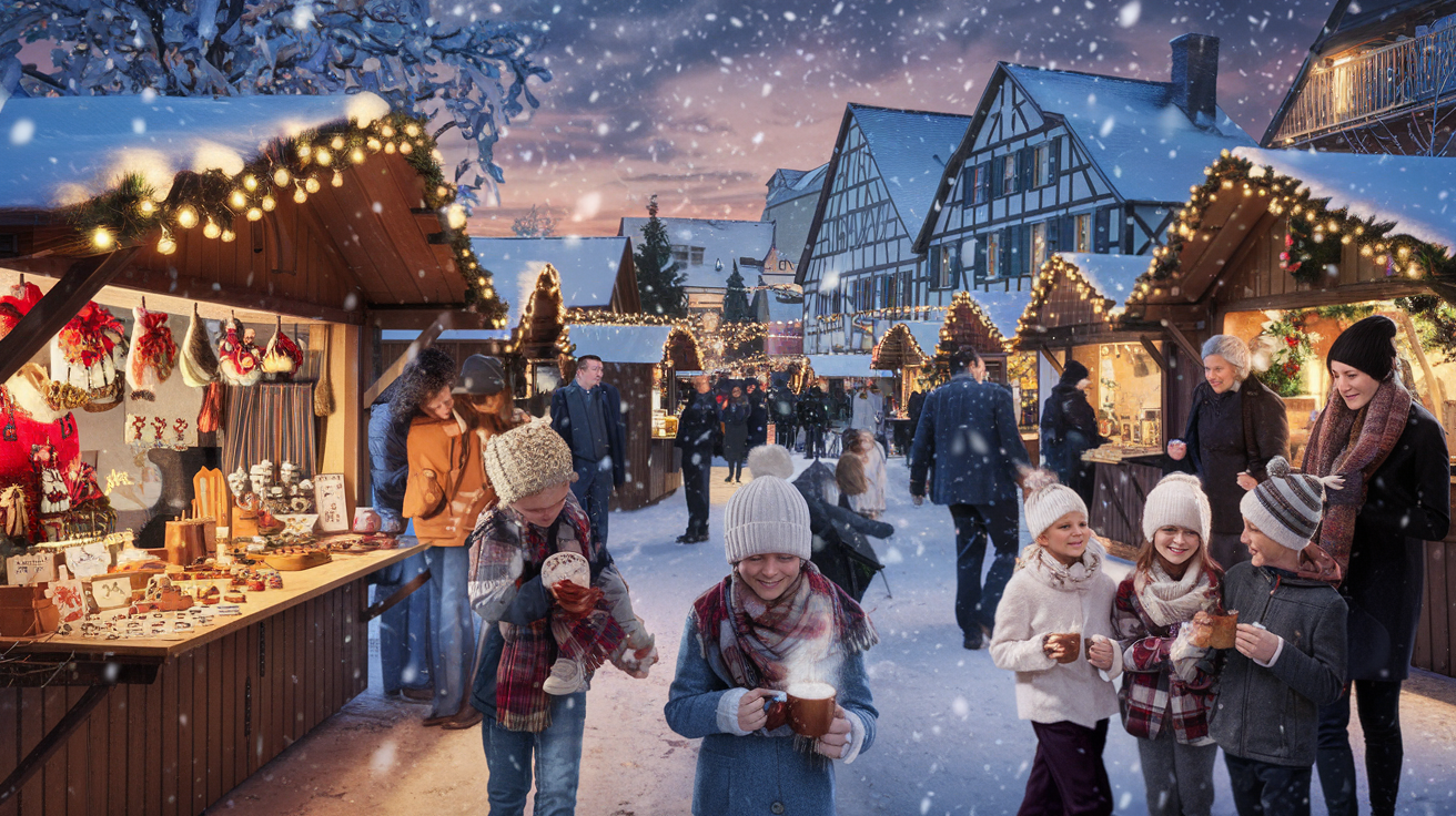 découvrez l'ensemble des marchés de noël en alsace avec noël.org. plongez dans la magie des fêtes, explorez des villages illuminés et savourez les délices de cette tradition alsacienne incontournable.