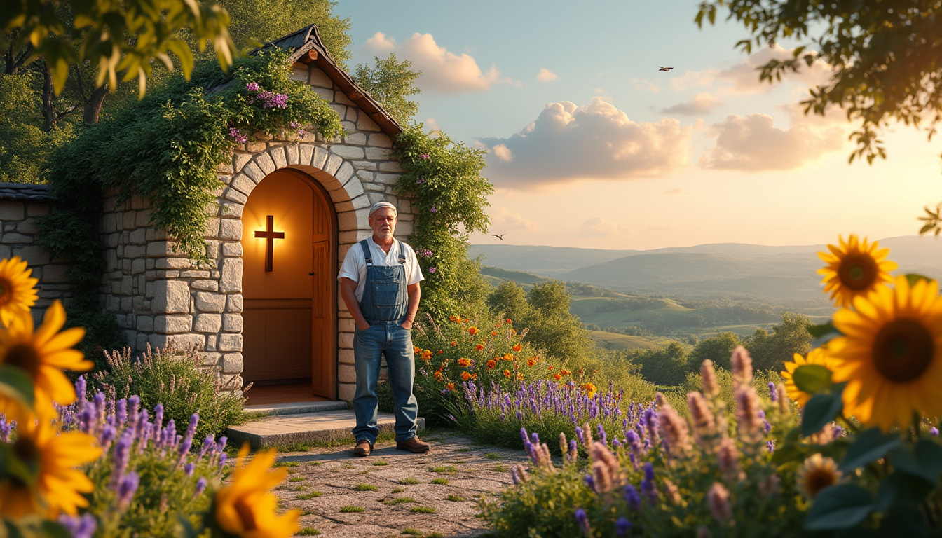 découvrez l'histoire inspirante d'un homme en rémission d'un cancer qui réalise son rêve en construisant une chapelle dans son jardin en alsace. une ode à la foi et à la résilience, où la vierge veille toujours sur lui.
