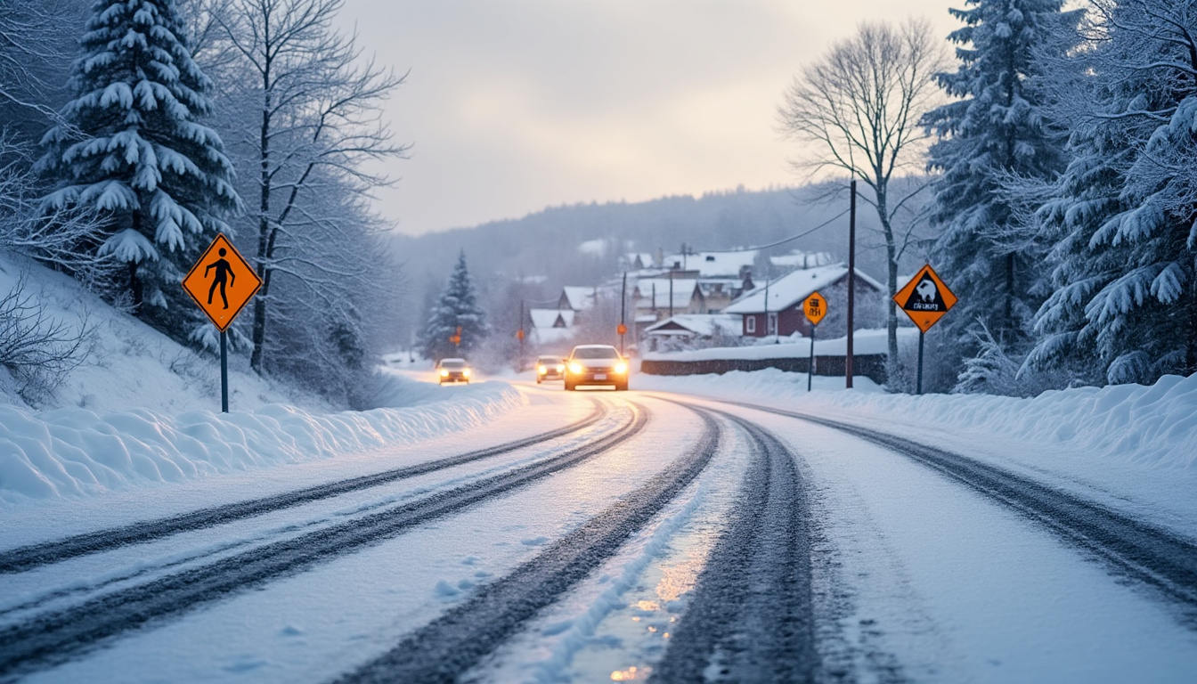 ce matin, les conditions de circulation sont délicates en raison de la neige et du verglas. restez vigilants et adoptez une conduite prudente pour assurer votre sécurité sur les routes.