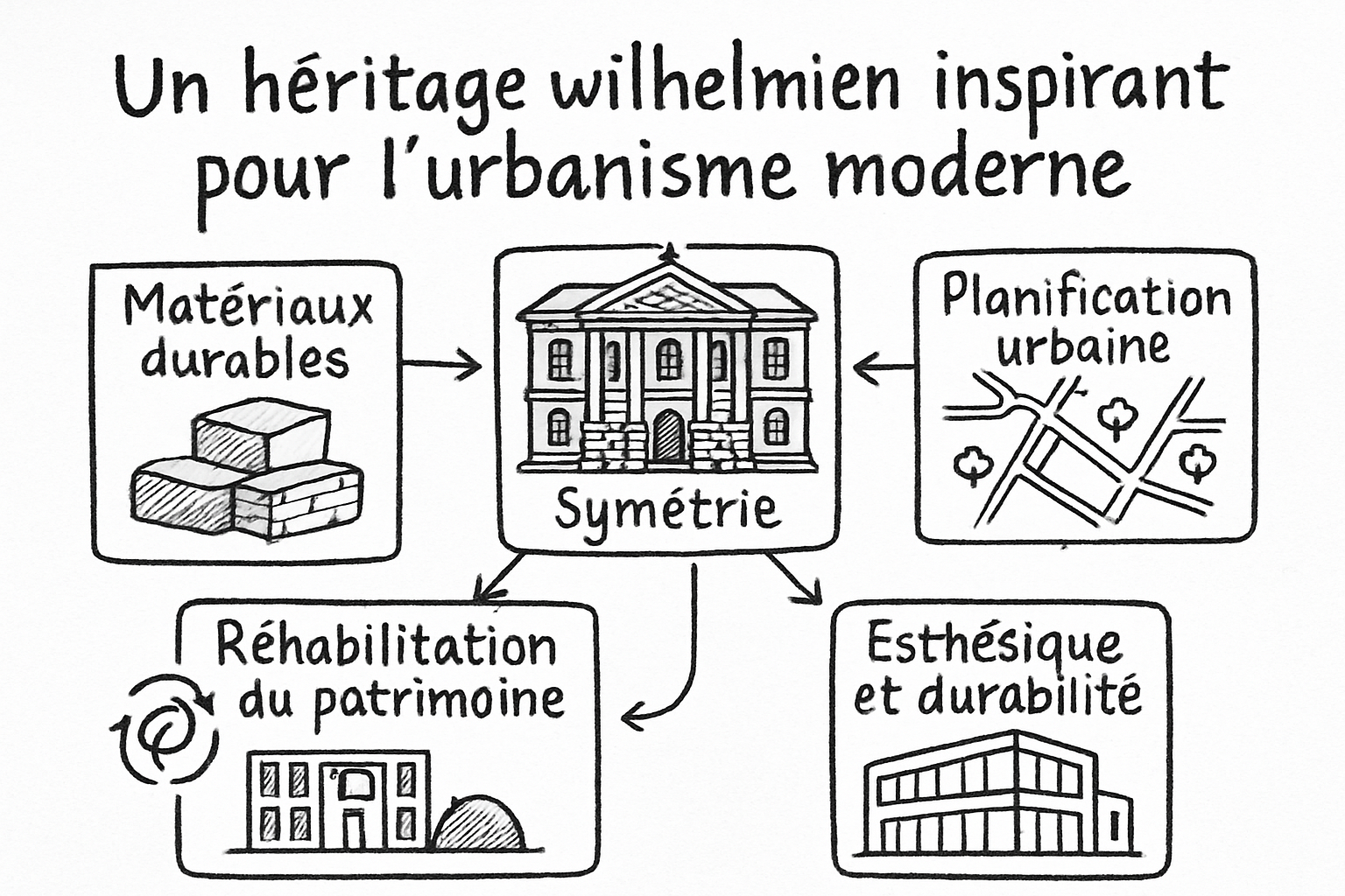 architecture wilhelmienne empire sketchnote ehrengarth Résumé visuel de l’article