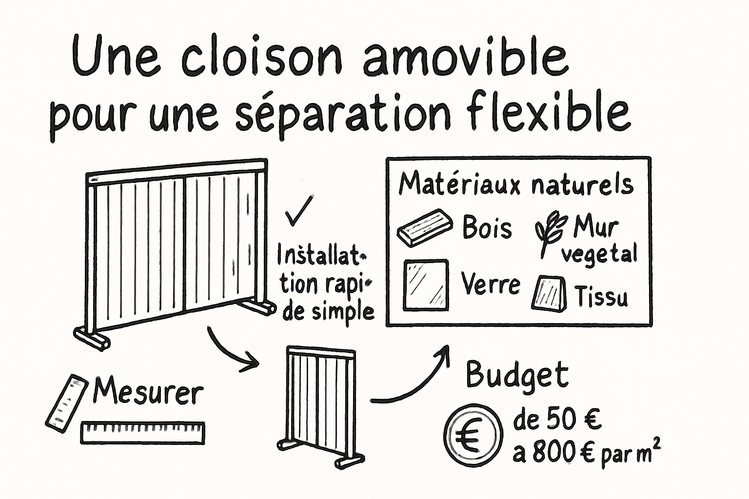 cloisons separation flexible sketchnote ehrengarth RĂ©sumĂ© visuel de lâarticle