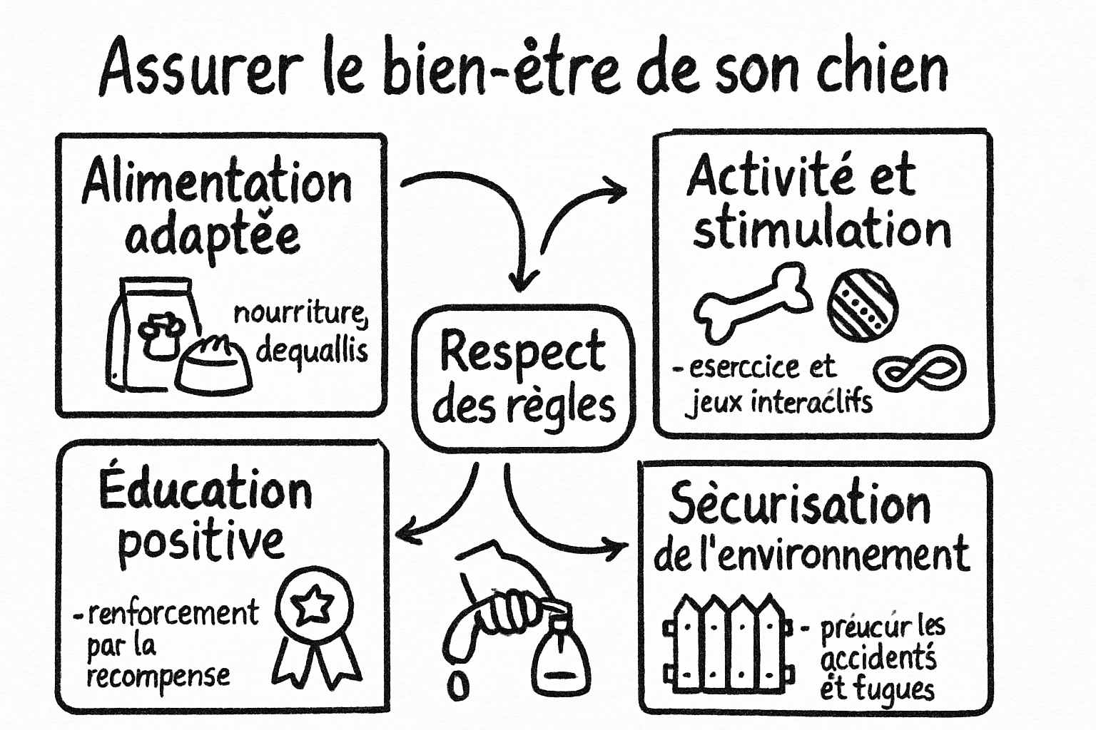 conseils proprietaires chiens sketchnote ehrengarth RĂ©sumĂ© visuel de lâarticle