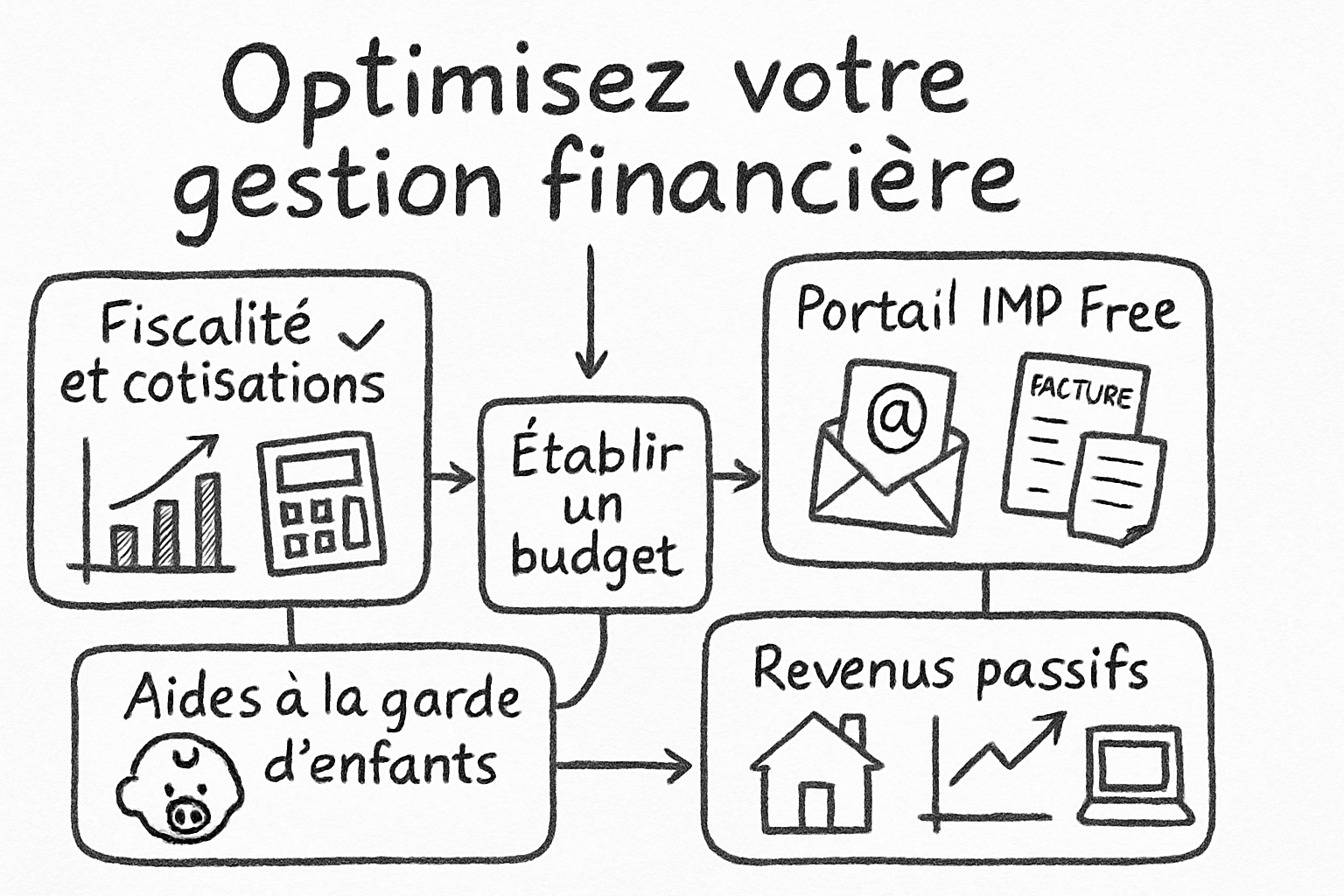 liberez contraintes financieres sketchnote ehrengarth Résumé visuel de l’article