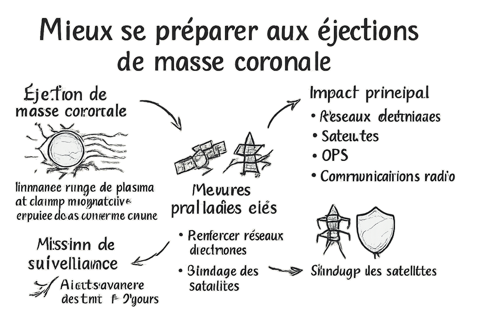 masse coronale impacts planete sketchnote ehrengarth RĂ©sumĂ© visuel de lâarticle