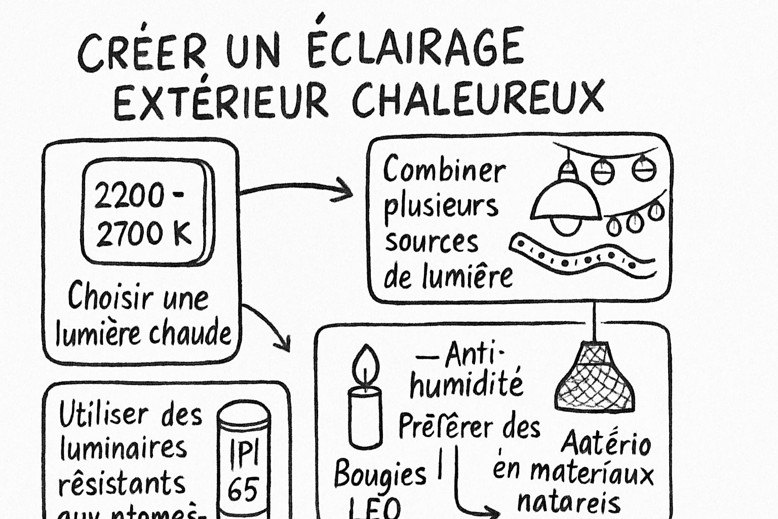 oasis boheme eclairage doux sketchnote ehrengarth Résumé visuel de l’article