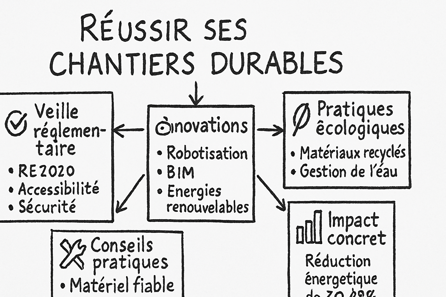 suivre bati actu secteur sketchnote ehrengarth RĂ©sumĂ© visuel de lâarticle