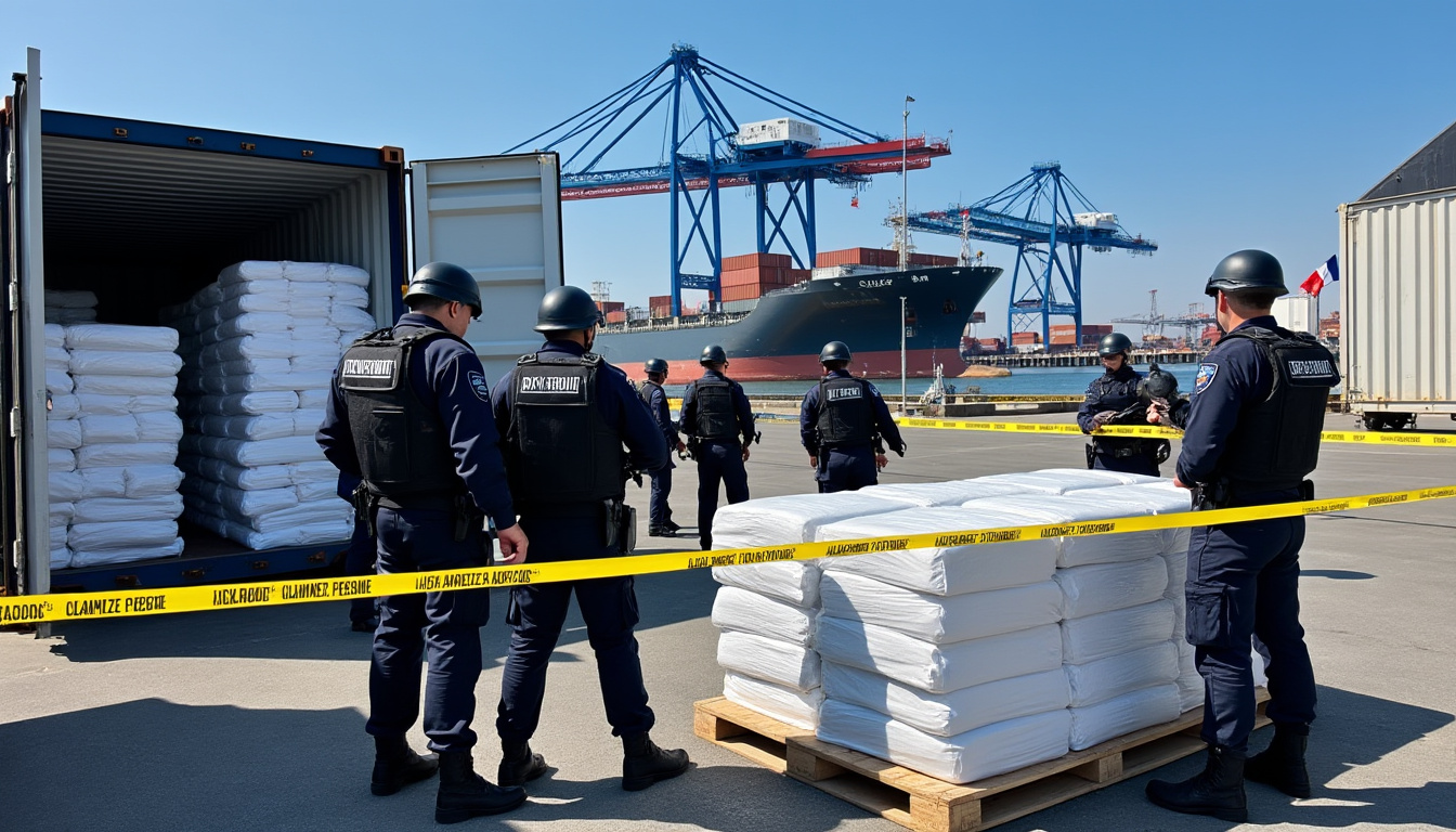 la police judiciaire de lille a saisi 940 kg de cocaïne en provenance de guadeloupe, provoquant une onde de choc en alsace. découvrez les détails de cette opération antidrogue spectaculaire.