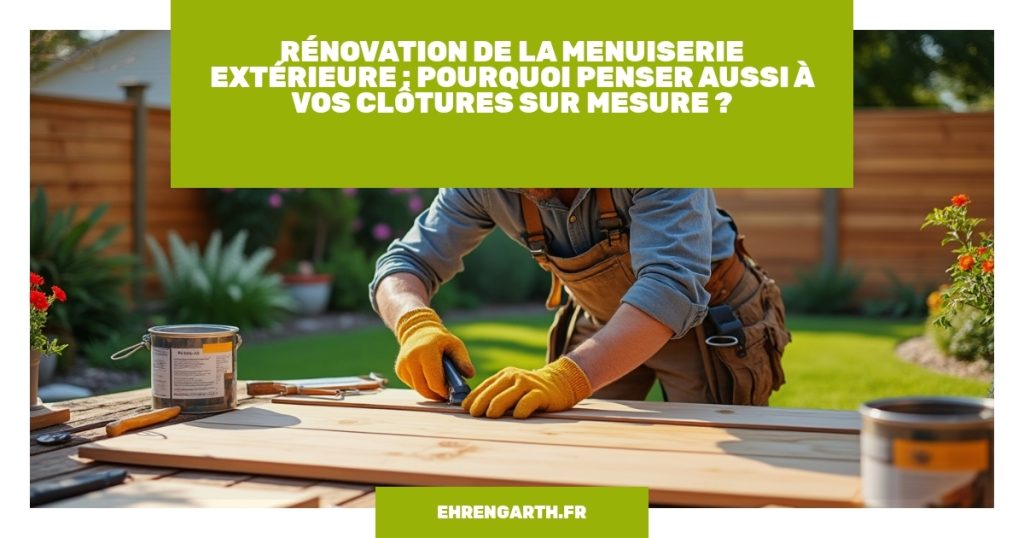 renovation de la menuiserie exterieure pourquoi penser aussi a vos clotures sur mesure ehrengarth renovation de la menuiserie exterieure pourquoi penser aussi a vos clotures sur mesure ehrengarth