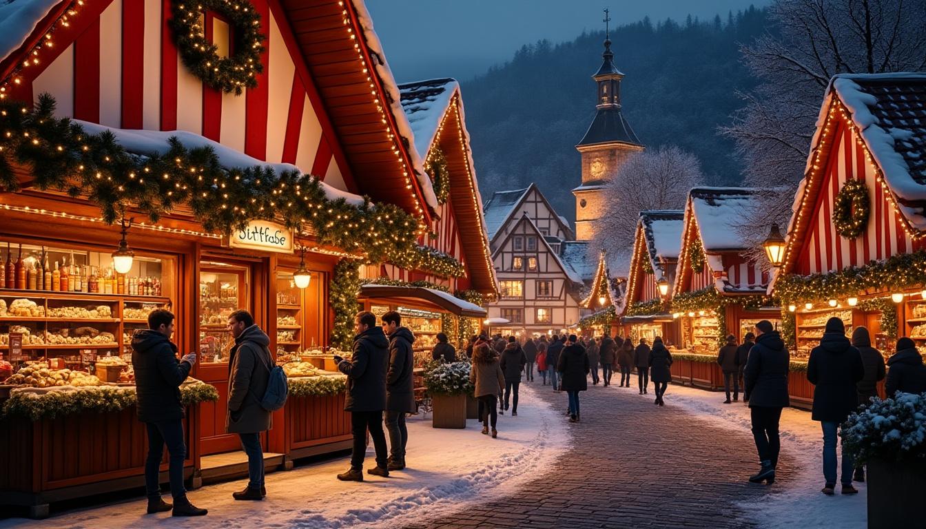 avec larrivee des marches de noel en alsace la joie sinstalle parmi les voyageurs hoteliers et restaurateurs qui anticipent une affluence festive 1 découvrez comment l'ouverture des marchés de noël en alsace ravive la joie des voyageurs, hôteliers et restaurateurs, tous prêts à accueillir une affluence festive et magique dans la région.