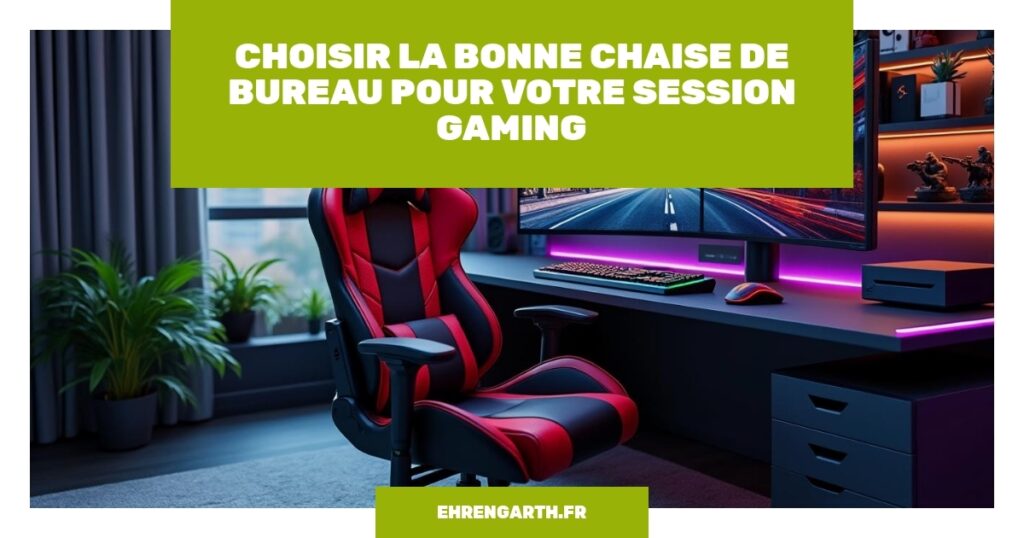 choisir la bonne chaise de bureau pour votre session gaming ehrengarth