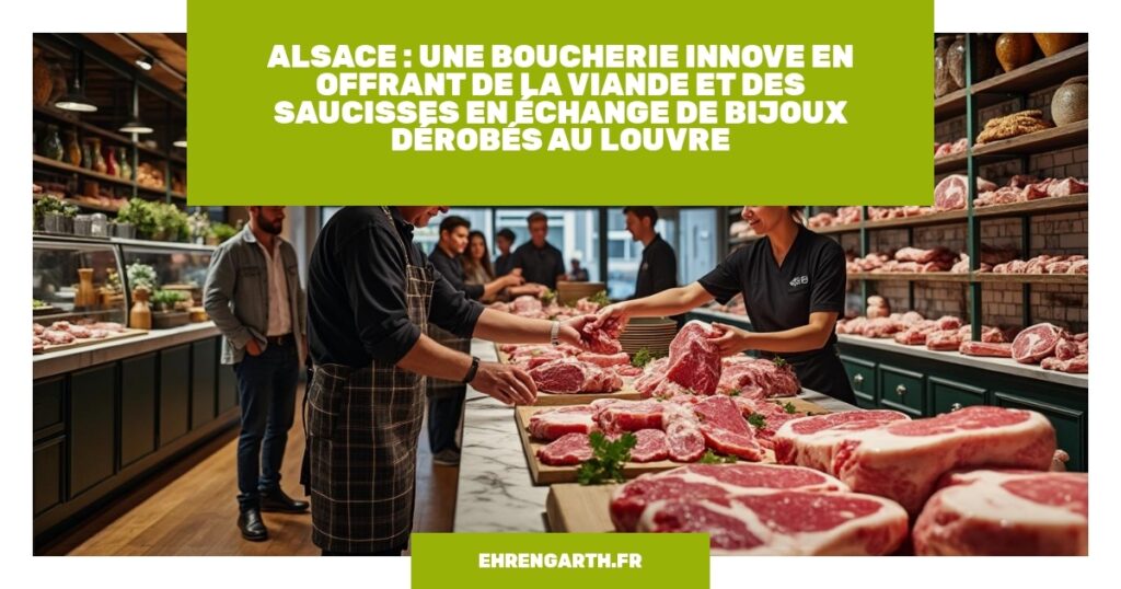 alsace une boucherie innove en offrant de la viande et des saucisses en echange de bijoux derobes au louvre ehrengarth