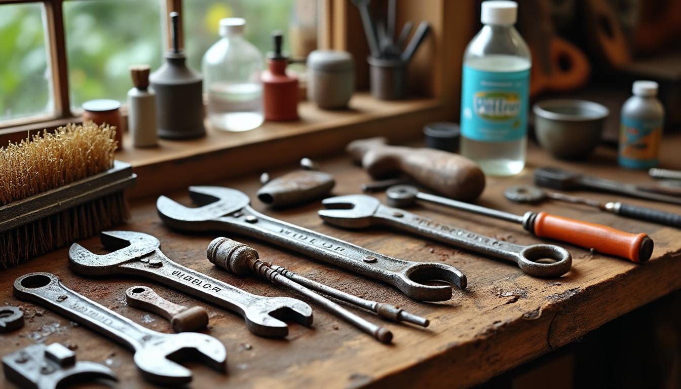 decouvrez des methodes simples et efficaces pour eliminer la rouille de vos outils 1 apprenez des méthodes simples et efficaces pour enlever la rouille de vos outils et les garder comme neufs. astuces pratiques pour prolonger leur durée de vie facilement.