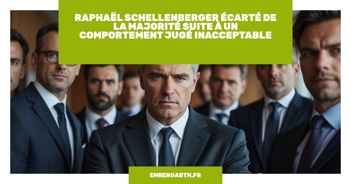 🚫 Raphaël Schellenberger Exclu : Comportement Inacceptable En Cause