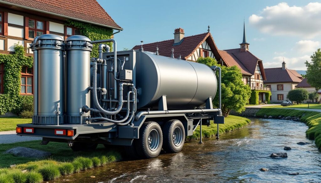 découvrez l'unité mobile en alsace équipée de charbon actif, conçue pour purifier efficacement l'eau des polluants persistants pfas et protéger l'environnement.