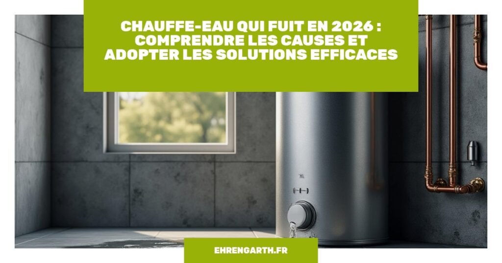 chauffe eau qui fuit en 2026 comprendre les causes et adopter les solutions efficaces ehrengarth