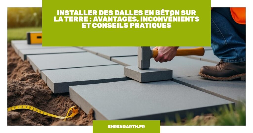 installer des dalles en beton sur la terre avantages inconvenients et conseils pratiques ehrengarth