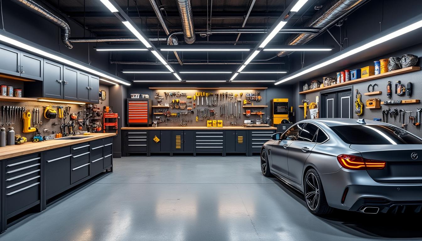 découvrez comment transformer votre garage en un atelier pratique avec des conseils d'aménagement idéaux et les outils essentiels pour un espace fonctionnel et organisé.
