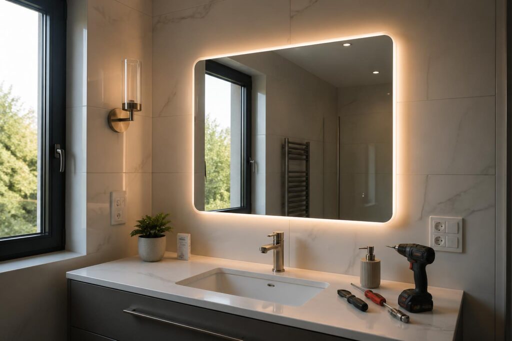 découvrez notre guide pratique pour choisir et installer un miroir éclairant dans votre salle de bain, alliant esthétique et fonctionnalité pour un espace lumineux et moderne.