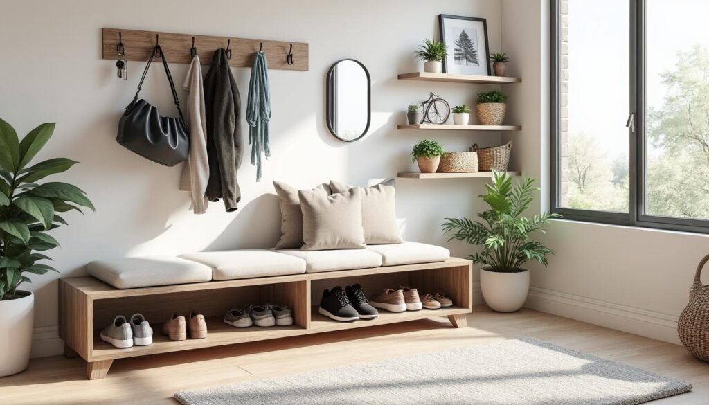 découvrez des astuces de rangement pratiques et des idées déco inspirantes pour optimiser l'entrée de votre maison, alliant fonctionnalité et style.