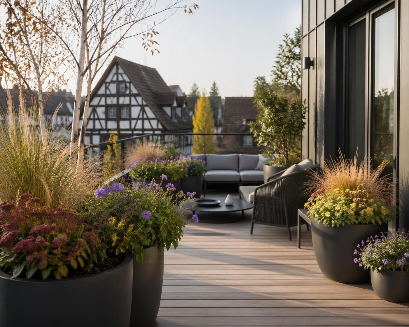 découvrez quelles plantes d'extérieur pour terrasse résistent réellement aux variations des saisons et embellissez votre espace extérieur toute l'année.