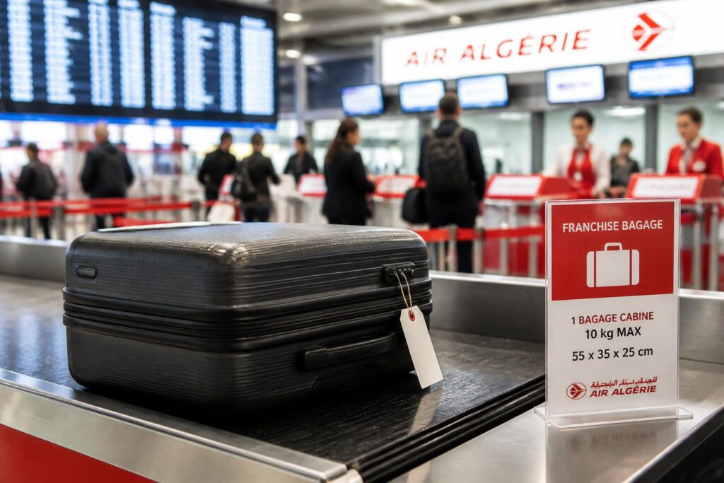 bagage air algerie franchise dimensions et ce quil faut savoir avant dembarquer découvrez tout ce qu'il faut savoir sur les bagages air algérie : franchise, dimensions autorisées et conseils essentiels pour préparer votre embarquement en toute sérénité.