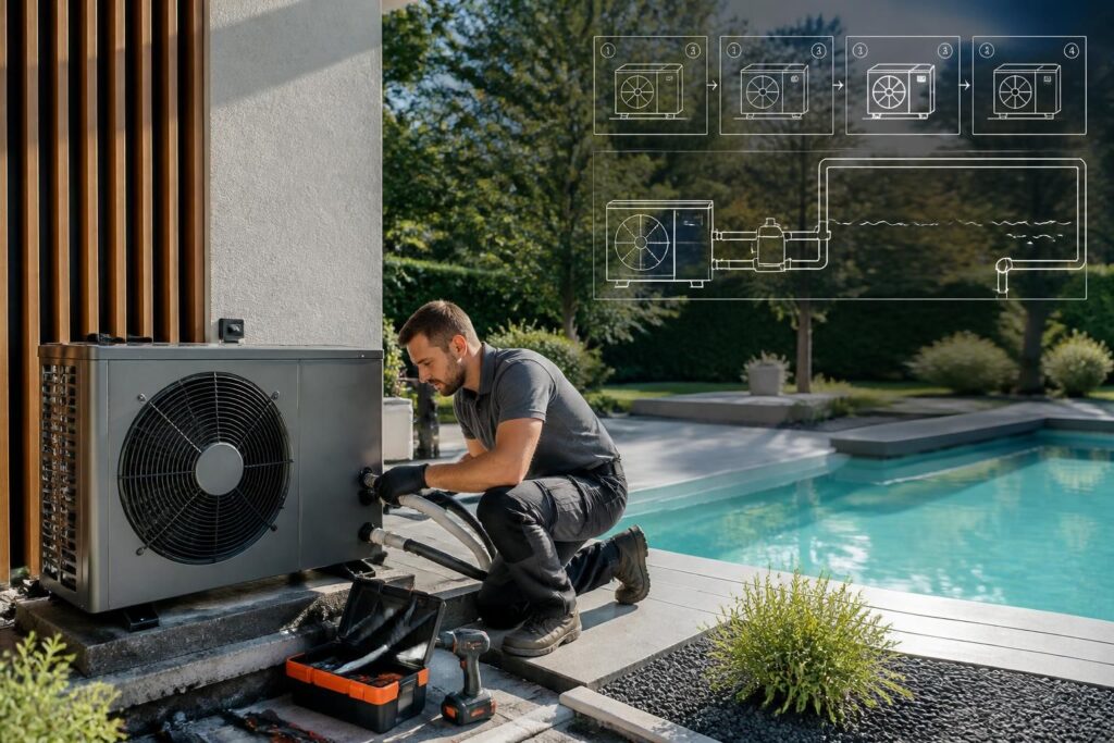 installer soi meme une pompe a chaleur pour piscine guide complet avec schema et etapes detaillees découvrez notre guide complet pour installer vous-même une pompe à chaleur pour piscine, avec schémas et étapes détaillées pour réussir facilement votre projet.