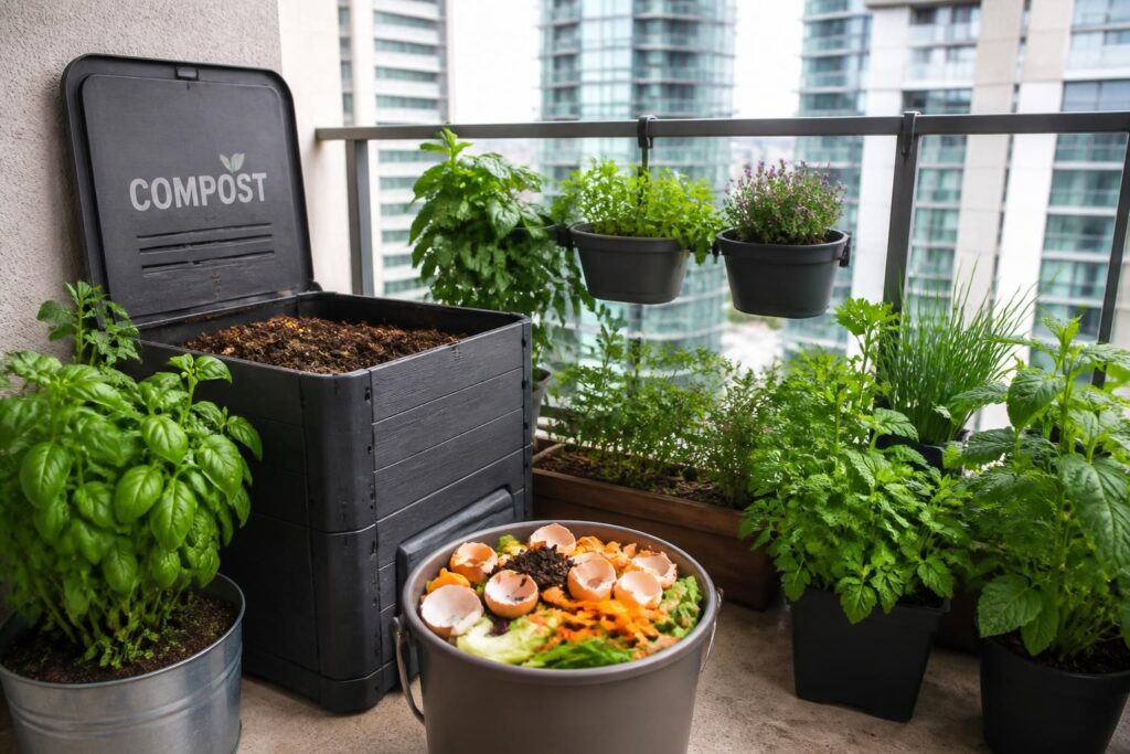 compost sur balcon faire du compostage quand on na pas de jardin découvrez comment faire du compost sur votre balcon et recycler vos déchets organiques facilement, même sans jardin, pour un jardinage urbain écologique et pratique.