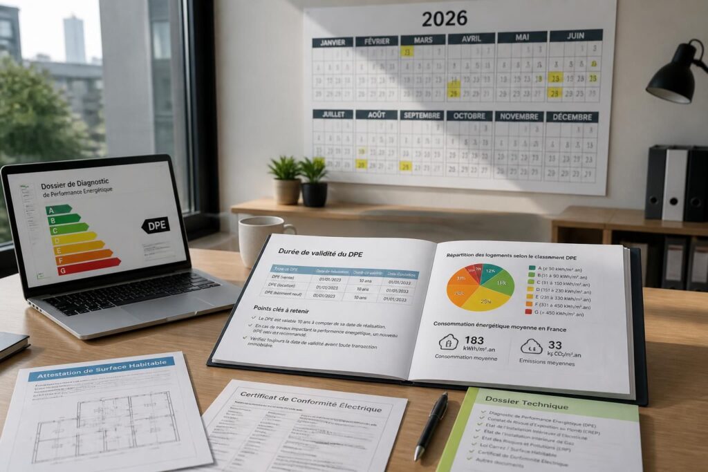 découvrez la durée de validité du dpe et le nouveau calendrier prévu pour 2026 pour mieux comprendre vos obligations et préparer vos démarches immobilières.