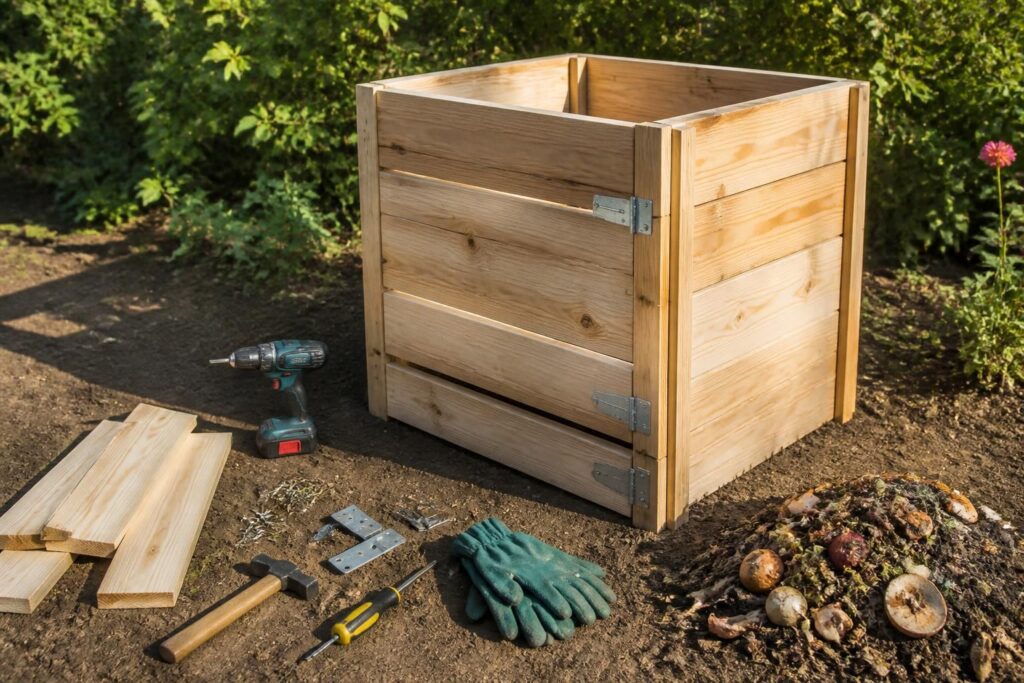 apprenez à fabriquer un composteur en bois facilement grâce à notre plan simple et la liste des matériaux nécessaires pour un compostage écologique chez vous.