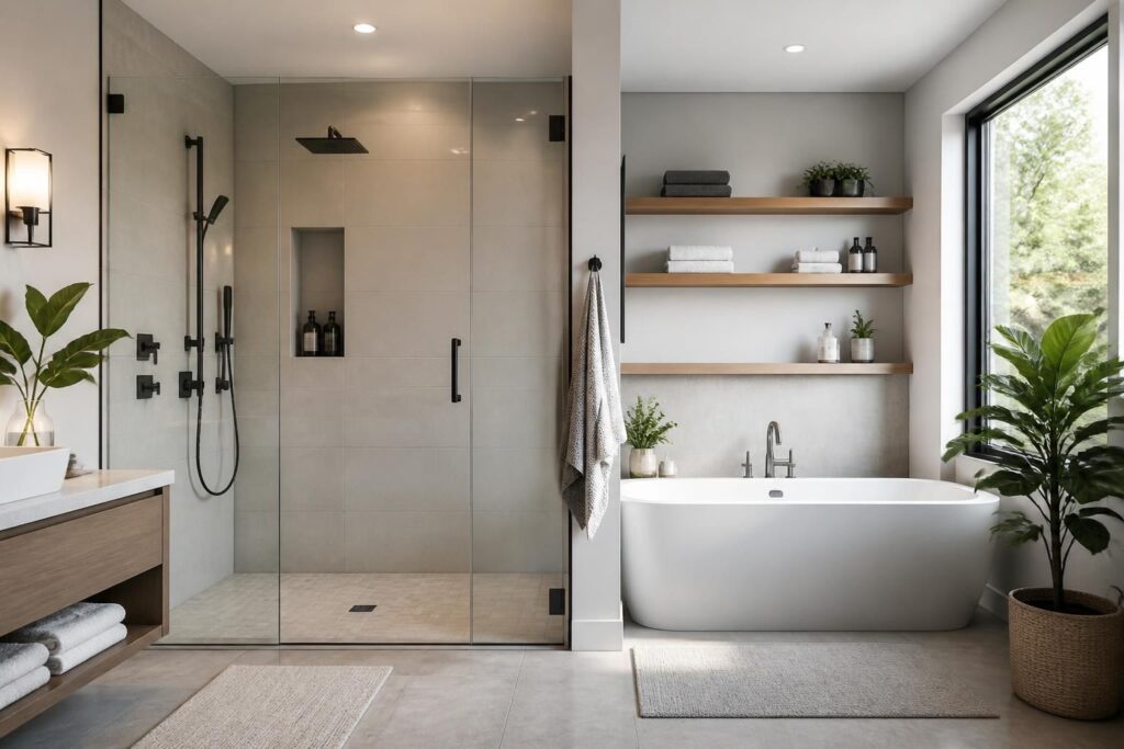 découvrez comment choisir entre une douche ou une baignoire pour votre salle de bain en fonction de l'espace disponible et de vos besoins quotidiens.