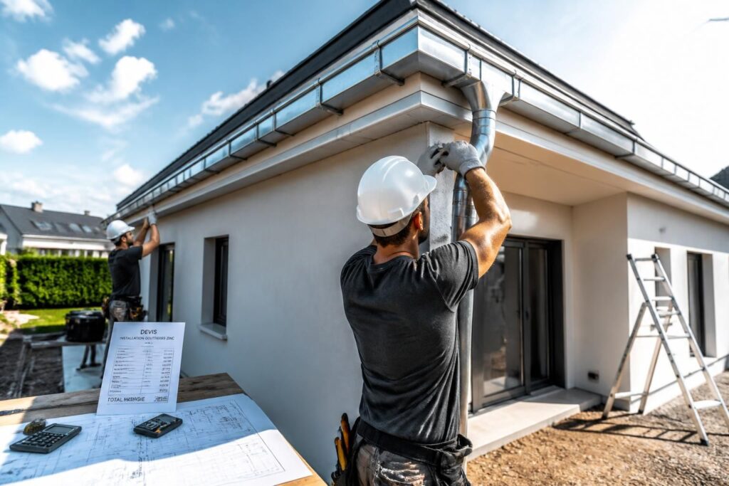 découvrez notre guide complet des tarifs pour l’évacuation des eaux pluviales avec gouttières en zinc, incluant le coût de l'installation pour un budget précis et sans surprise.