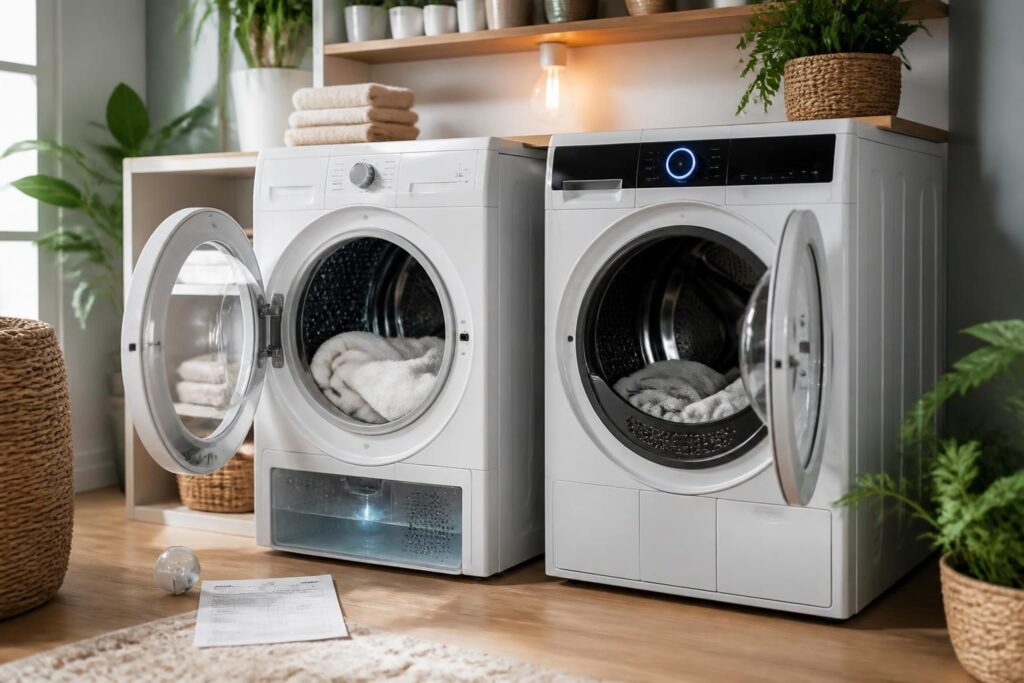 découvrez notre comparatif entre sèche-linge à condensation et à pompe à chaleur pour déterminer quel modèle est le plus économique et adapté à vos besoins.