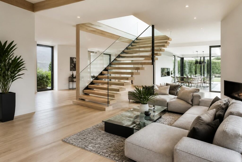 integrer un escalier au coeur du salon optimiser lespace sans gener la circulation découvrez comment intégrer un escalier au cœur de votre salon pour optimiser l'espace tout en préservant une circulation fluide et harmonieuse.