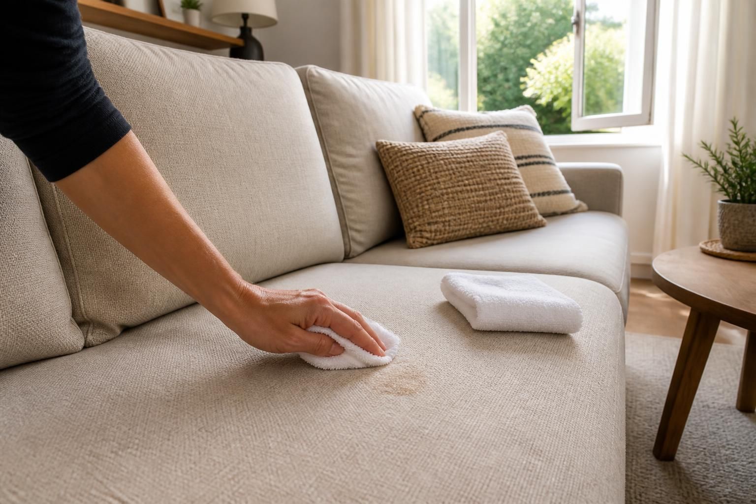 découvrez des astuces douces pour nettoyer efficacement un canapé en tissu non déhoussable sans laisser d'auréoles, afin de préserver sa beauté et sa fraîcheur.