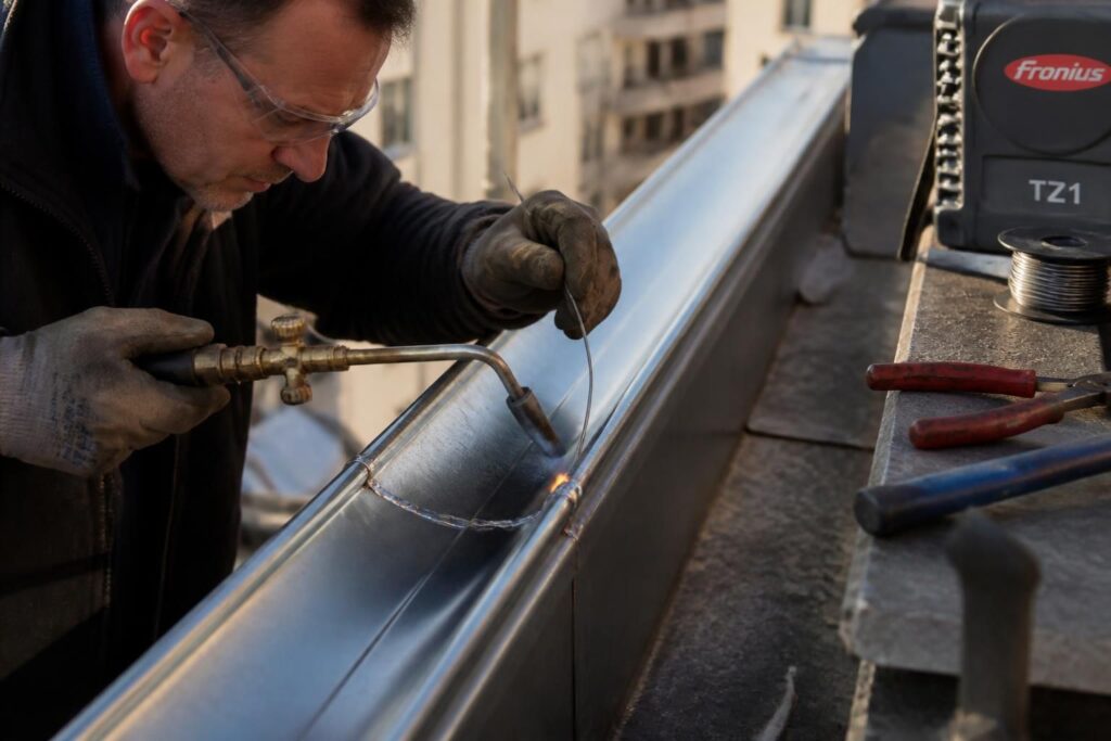 apprenez à souder une gouttière en zinc avec notre guide complet : découvrez le matériel nécessaire, les techniques efficaces et les astuces pour une soudure durable et résistante.