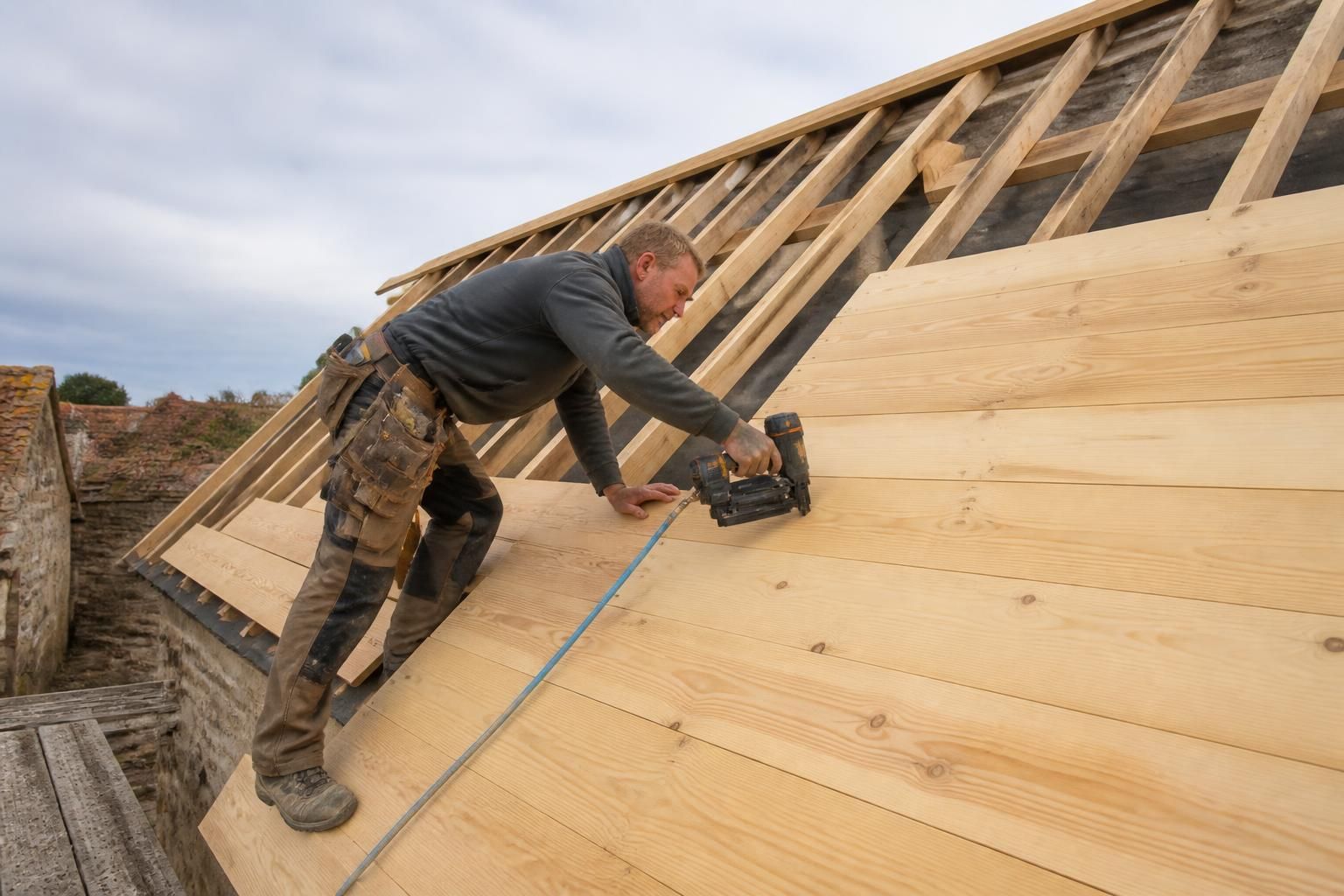 volige toiture role choix du bois et fixation pour une couverture solide 1 découvrez tout sur la volige toiture : son rôle essentiel, les critères pour choisir le bois adapté et les méthodes de fixation pour garantir une couverture de toit solide et durable.